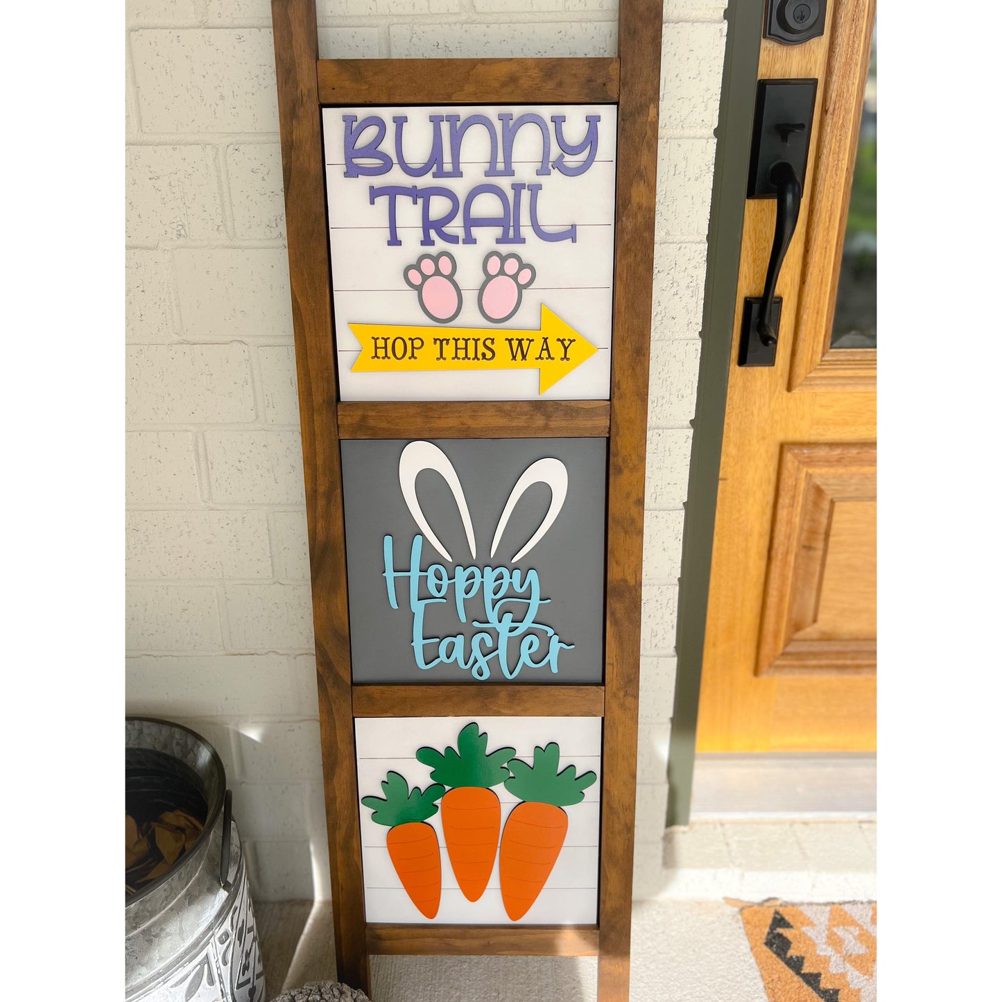 Interchangeable Porch Ladder Sign and Inserts