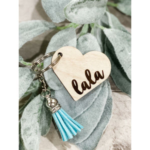 Personalized Heart Keychains