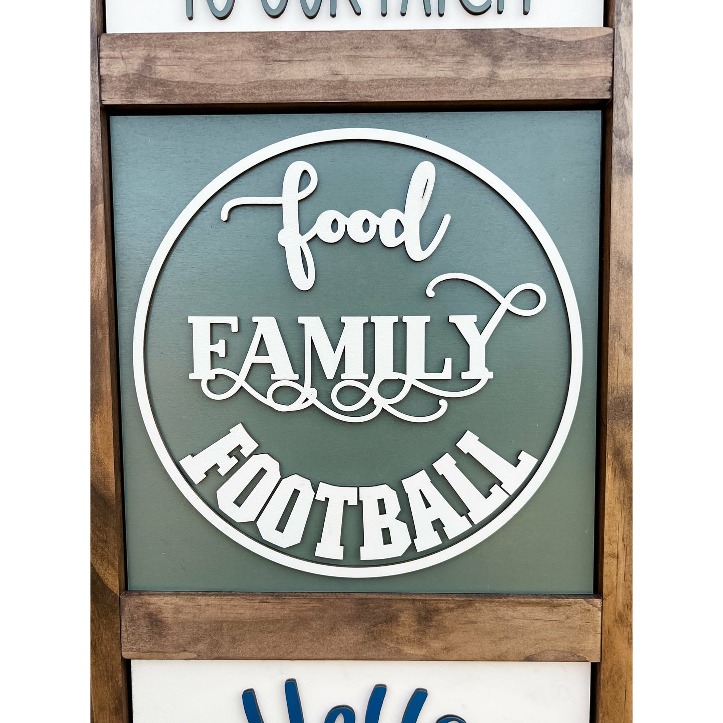 Interchangeable Porch Ladder Sign and Inserts