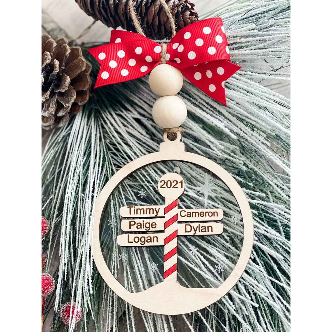 Personalized North Pole Ornament