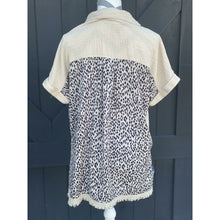 Load image into Gallery viewer, Taupe Leopard Button Down Shirt
