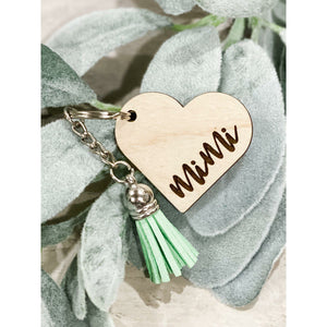 Personalized Heart Keychains