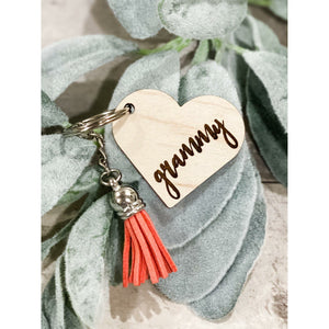 Personalized Heart Keychains