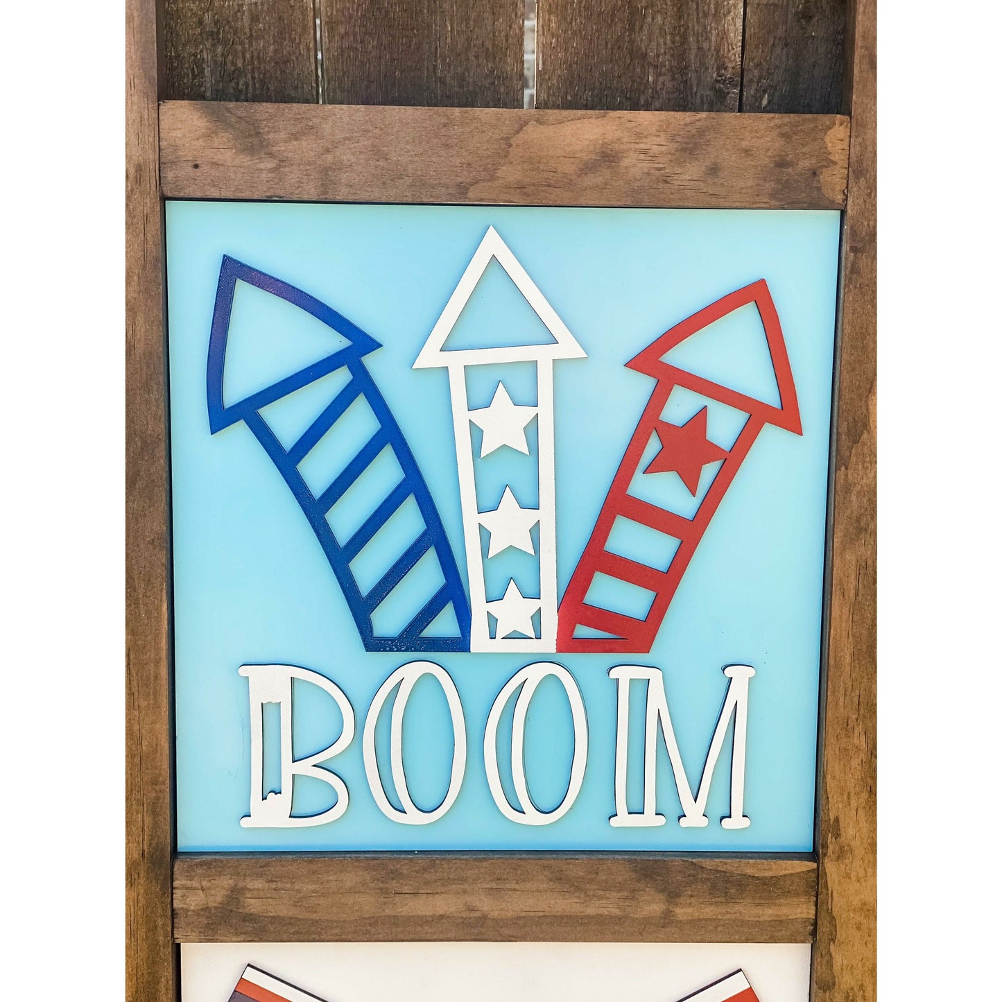 Interchangeable Porch Ladder Sign and Inserts