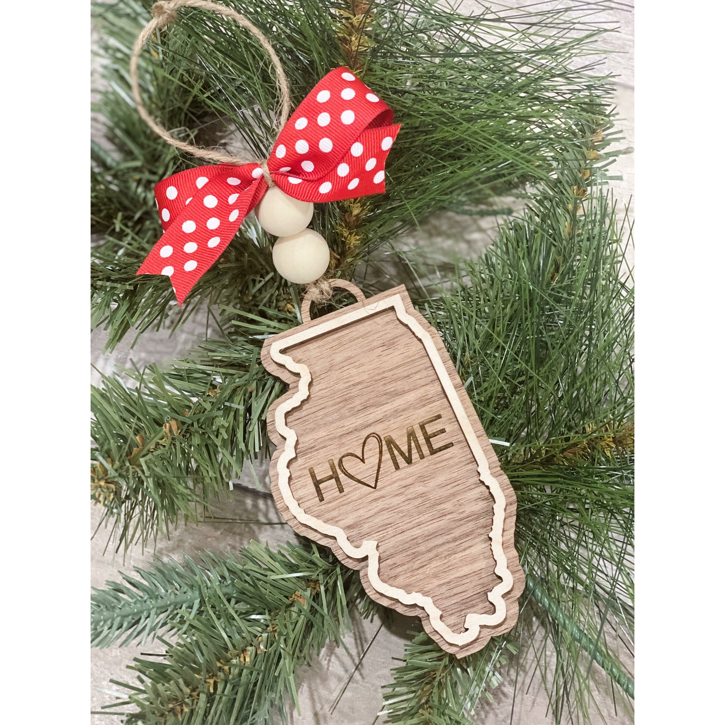State Christmas Ornament