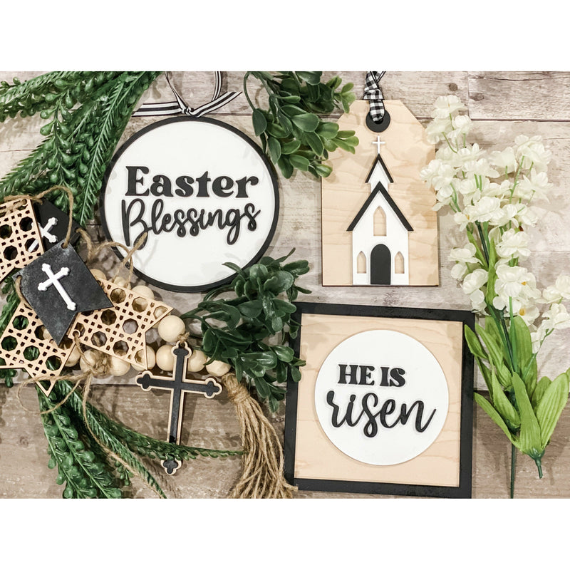 Easter Blessings Tiered Tray Set