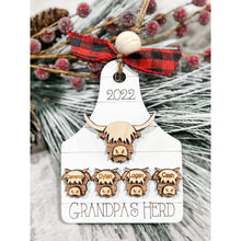 Load image into Gallery viewer, Personalized Highland Cow Ornament