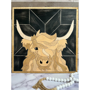 "Buttercup” Highland Cow Wall Art