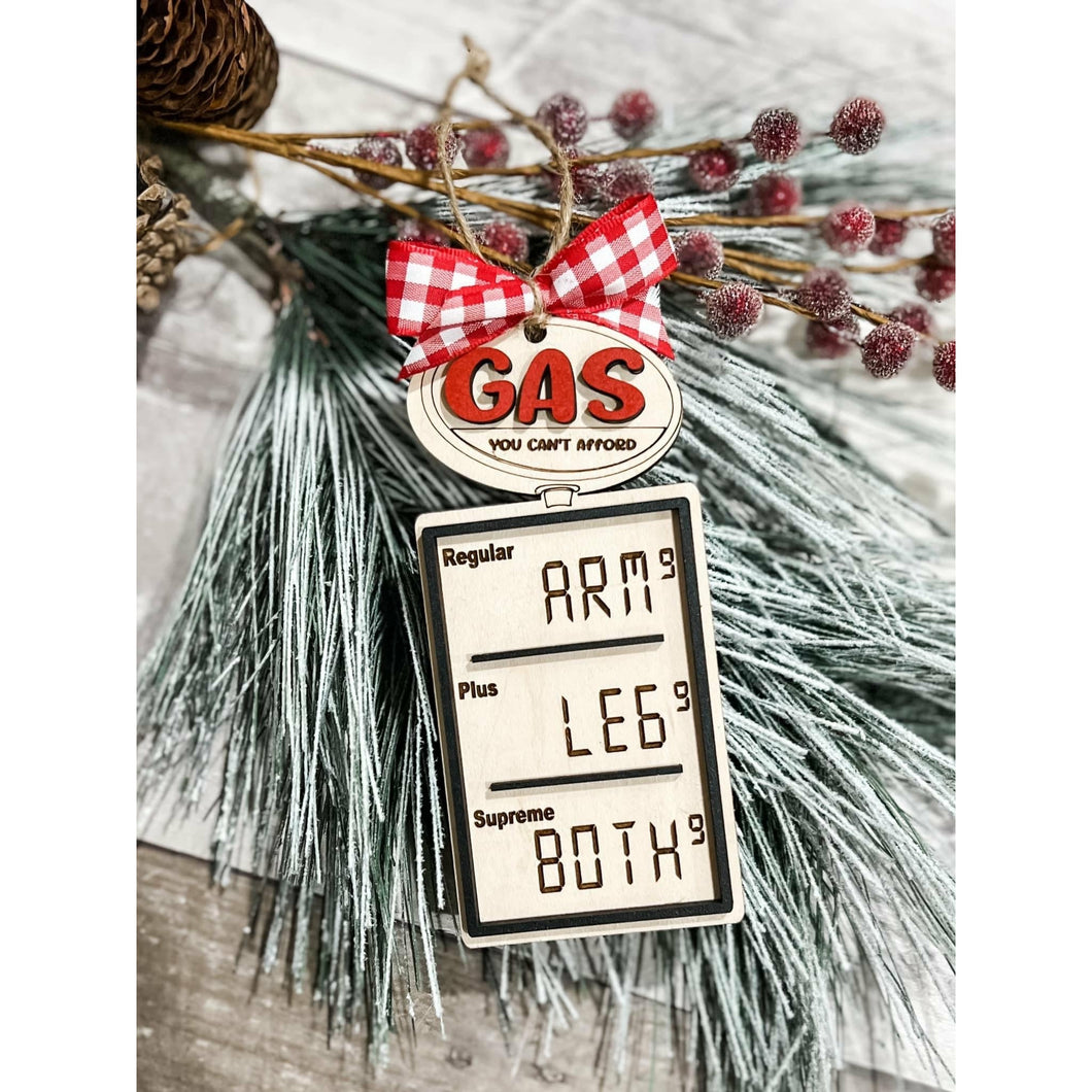 Funny Gas Ornament Gift Card Holder
