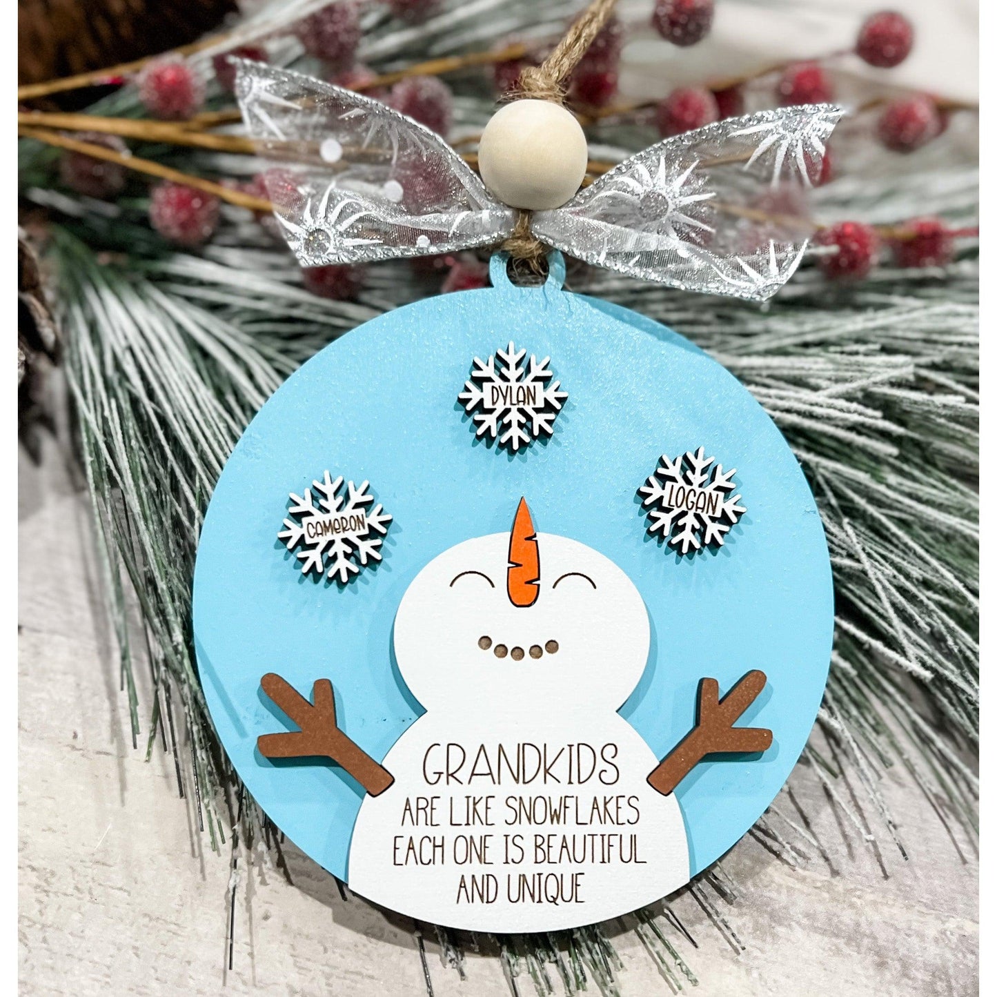Personalized Snowman Ornament