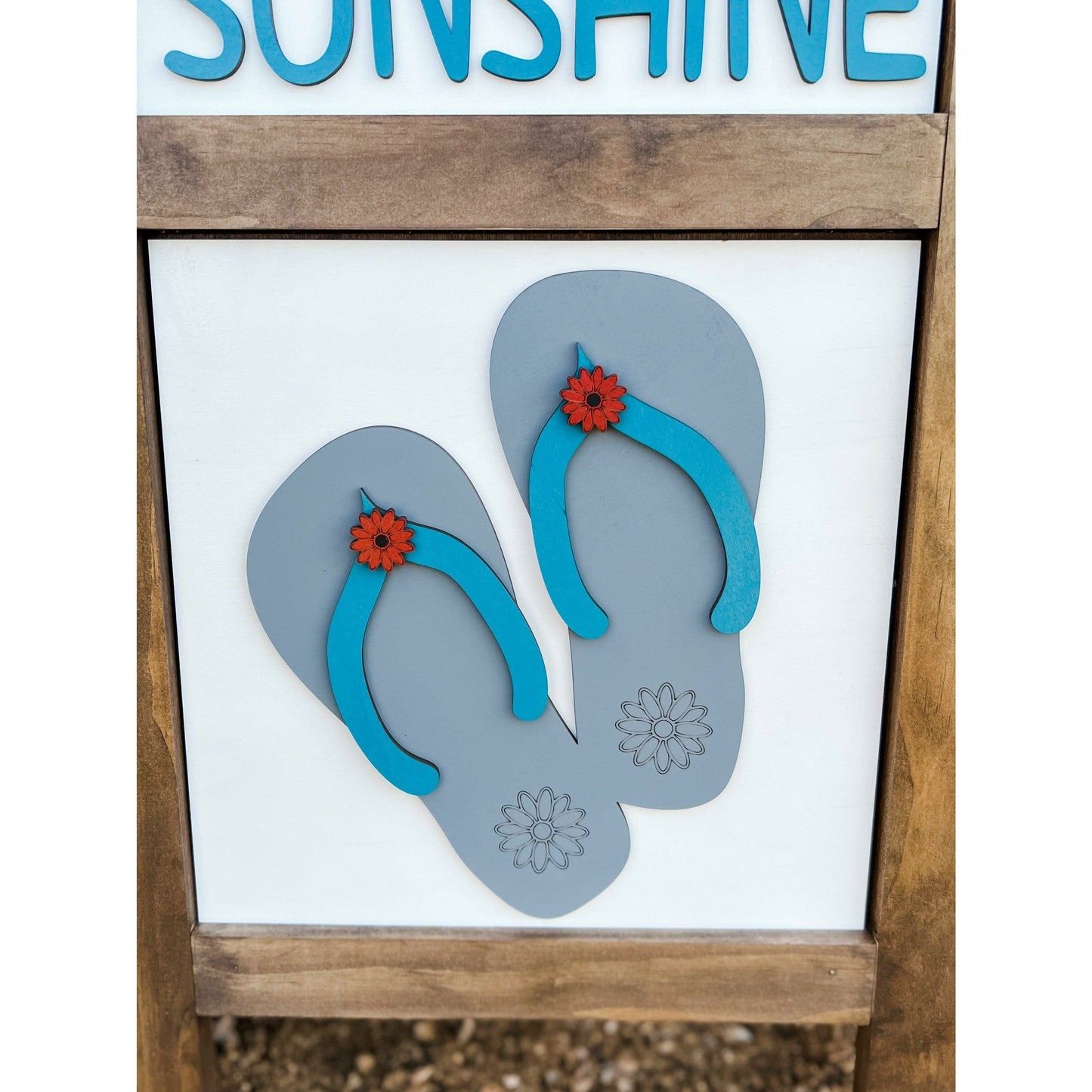 Interchangeable Porch Ladder Sign and Inserts