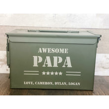 Load image into Gallery viewer, Personalized Metal Ammo Box