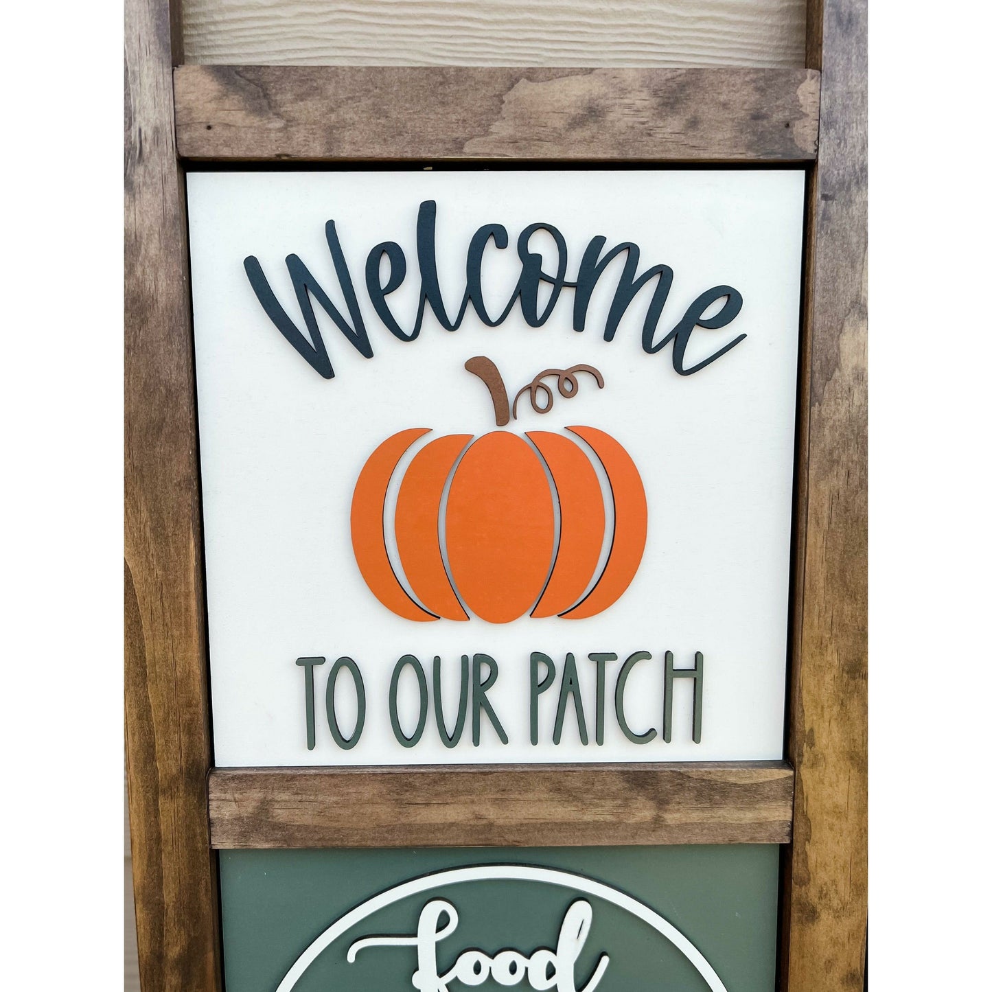 Interchangeable Porch Ladder Sign and Inserts