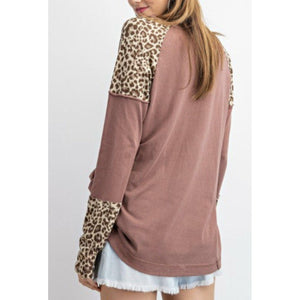 Leopard Print Knit Top