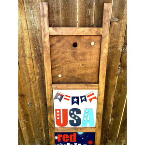 Interchangeable Porch Ladder Sign and Inserts