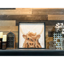 Load image into Gallery viewer, “Maverick” Highland Cow Wall Art
