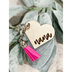 Personalized Heart Keychains