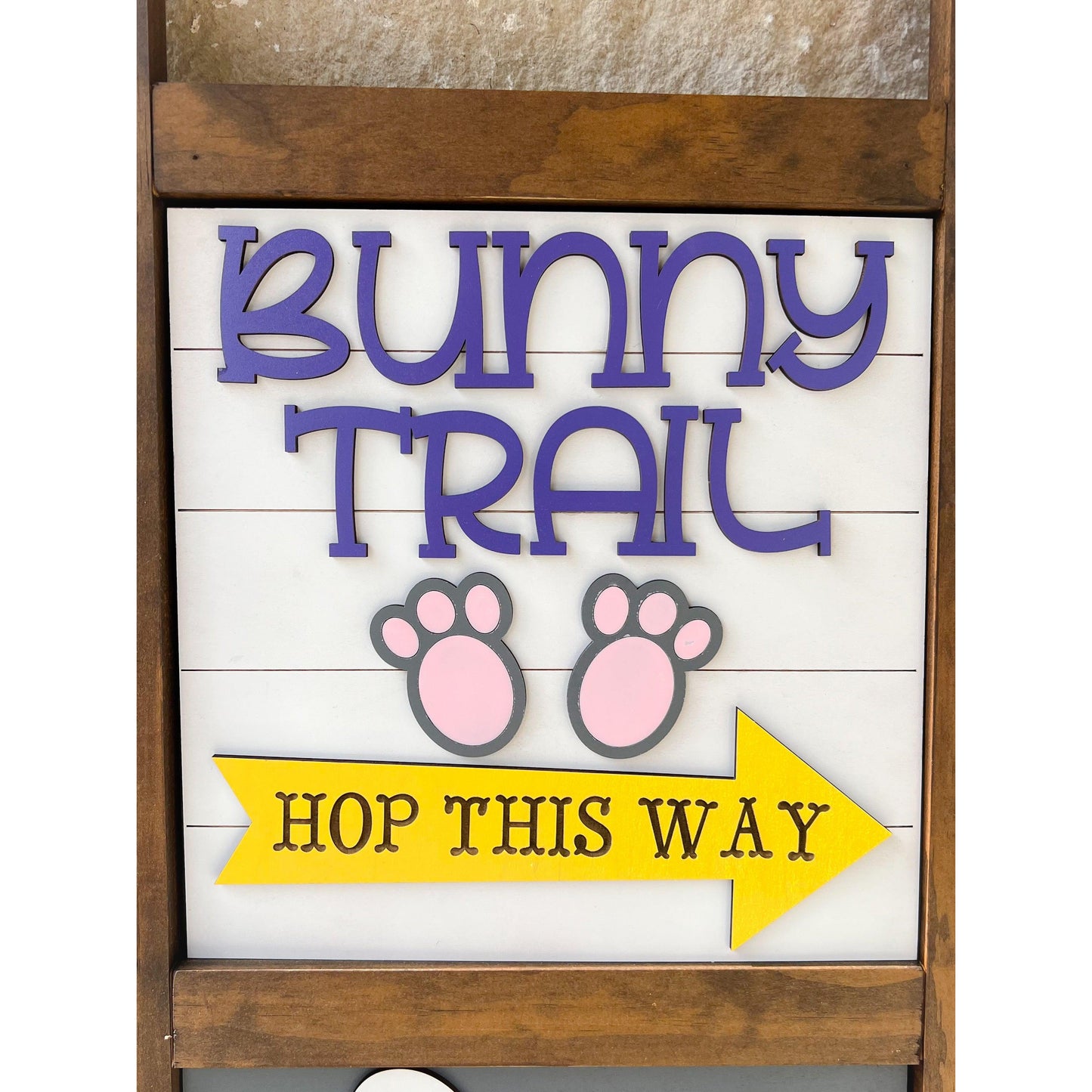 Interchangeable Porch Ladder Sign and Inserts