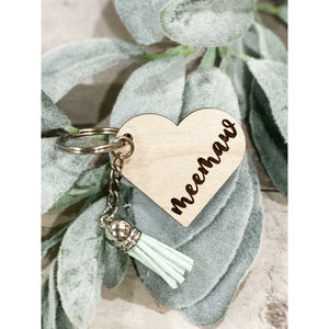 Personalized Heart Keychains