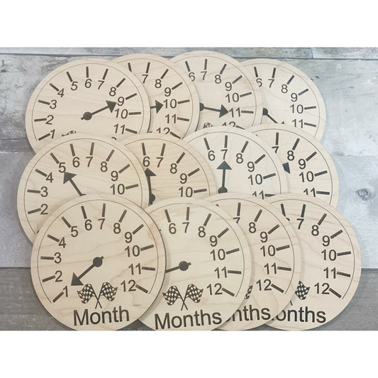Engraved Baby Milestone & Announcement Rounds