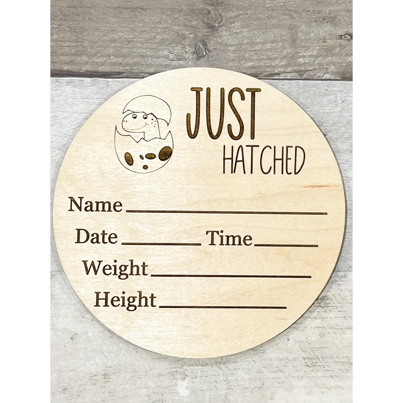 Engraved Baby Milestone & Announcement Rounds