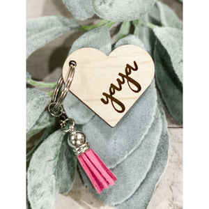 Personalized Heart Keychains