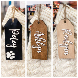 Personalized Stocking Name Tags