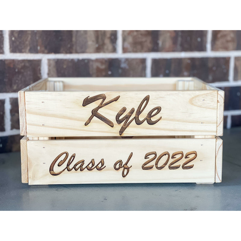 Small Personalized Wooden Crate