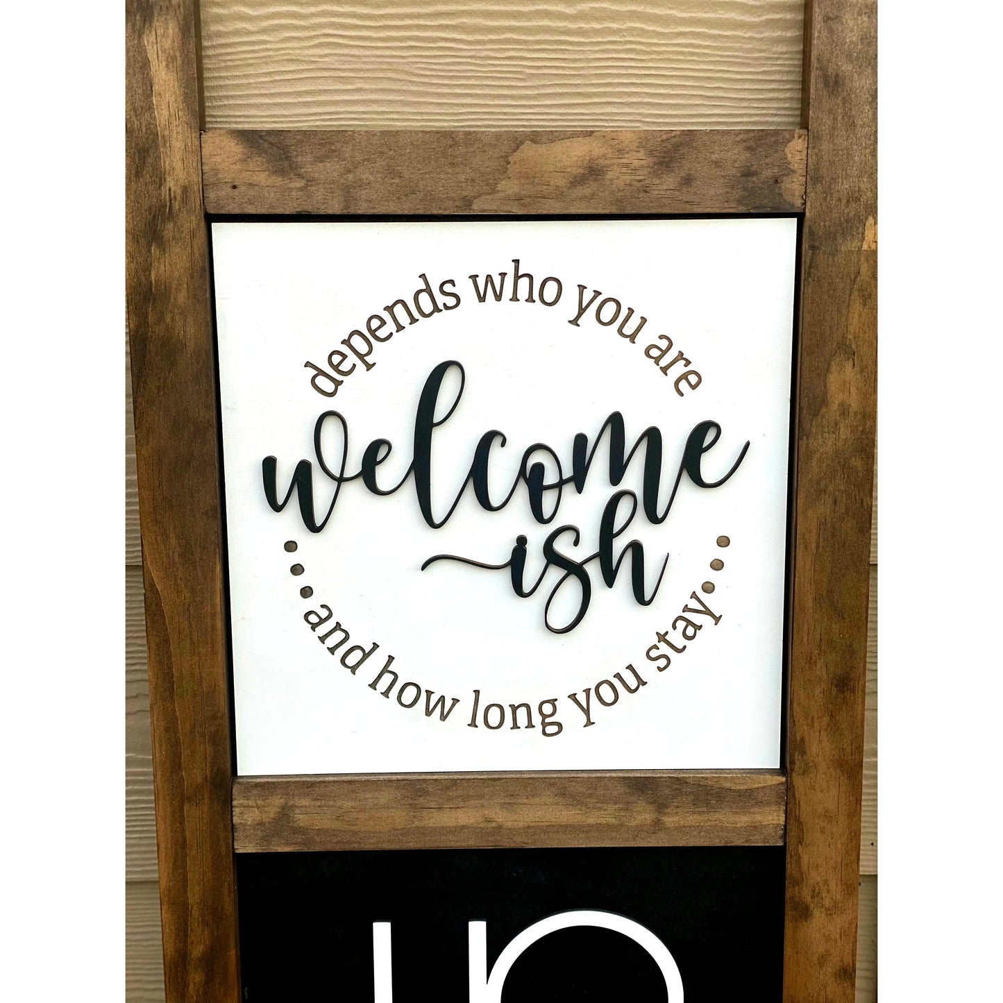 Interchangeable Porch Ladder Sign and Inserts