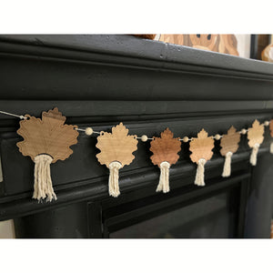 Boho Fall Leaf Banner