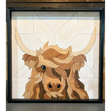 Load image into Gallery viewer, “Maverick” Highland Cow Wall Art