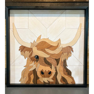 “Maverick” Highland Cow Wall Art