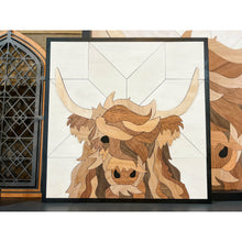 Load image into Gallery viewer, “Maverick” Highland Cow Wall Art