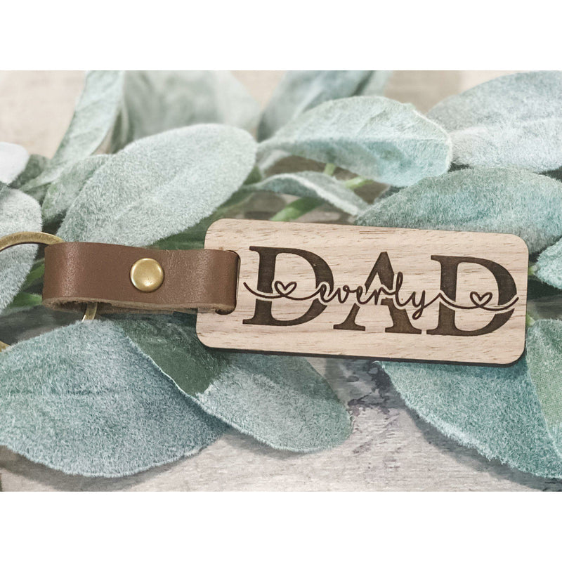 Personalized Leather Strap Keychains