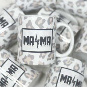 Mama Neutral Leopard Ceramic Mug