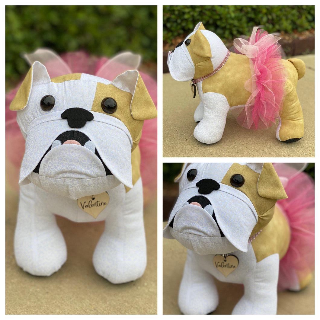 Handmade Stuffed Bulldog